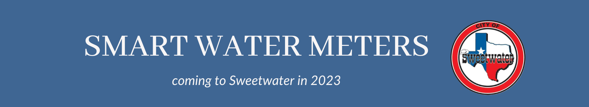 SMART WATER METERS coming to Sweetwater in 2023